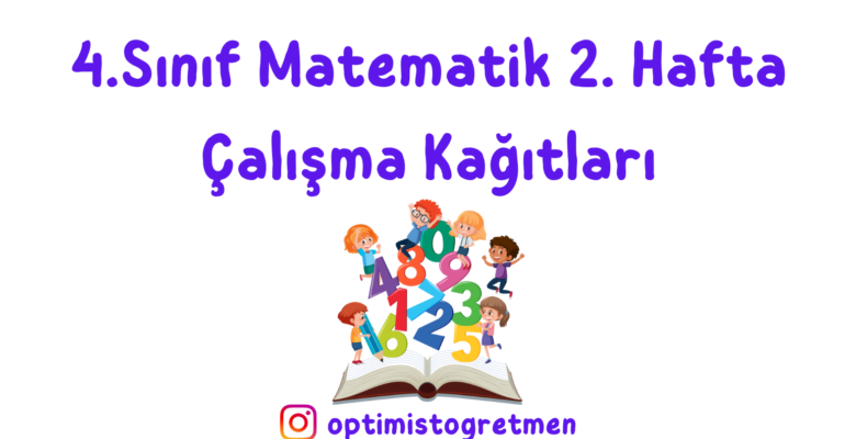 4. Sınıf Matematik 2. Hafta Çalışma Kağıdı