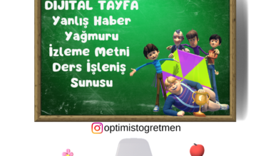 4. Sınıf Türkçe – Dijital Tayfa İzleme Metni Ders İşleniş Sunusu
