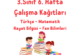 3. Sınıf 6. Hafta Çalışma Kağıtları