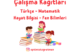 3. Sınıf 7. Hafta Çalışma Kağıtları